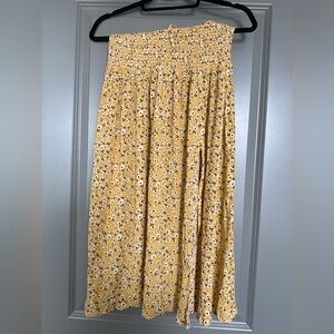 Floral Yellow Skirt